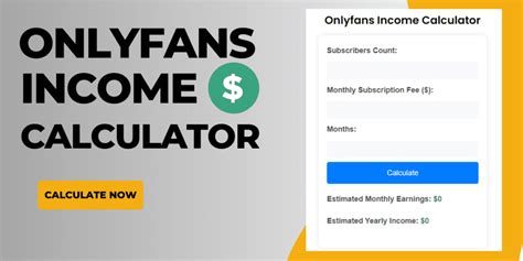 onlyfans income calculator|OnlyFans Revenue Calculator